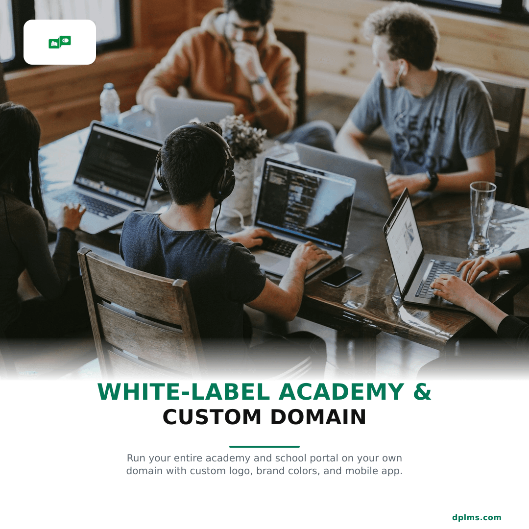 White-Label Academy & Custom Domain in DP LMS | Modern Education OS