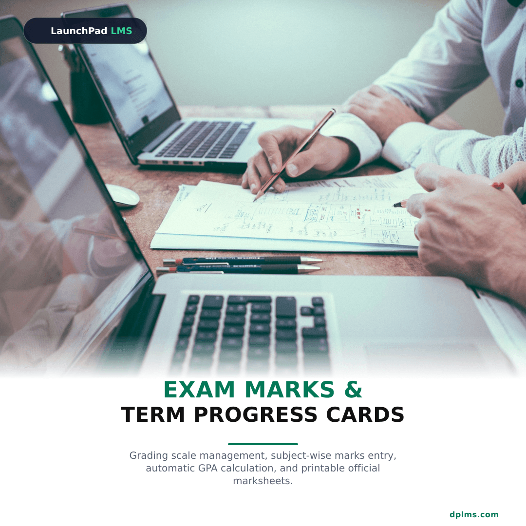 Exam Marks & Term Progress Cards in DP LMS | Modern Education OS